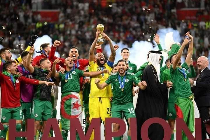الجزائر تفوز بكأس العرب 2021